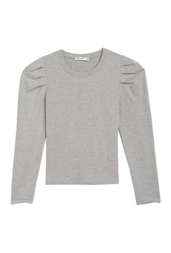 Imbracaminte femei cloth by design puff long sleeve sweater heather grey