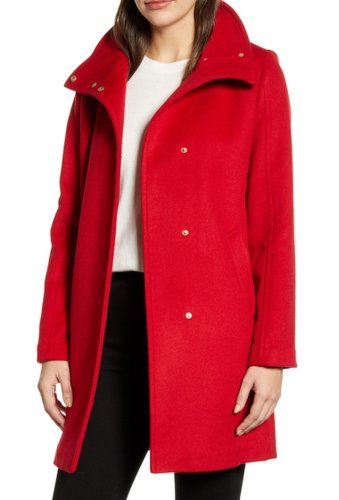 Imbracaminte femei cole haan long wool winter coat red