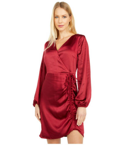 Imbracaminte femei cupcakes and cashmere brooklyn satin dress currant red