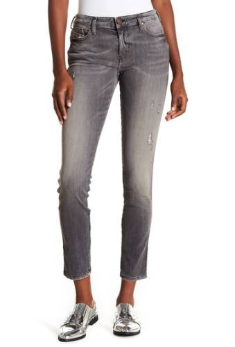 Imbracaminte femei diesel skinzee faded skinny jeans blackdenim