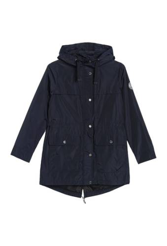 Imbracaminte femei dkny hooded anorak rain jacket navy
