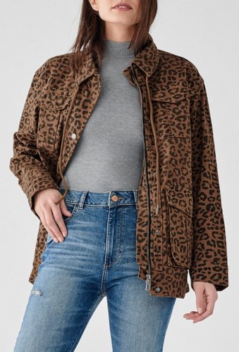 Imbracaminte femei dl1961 howard st leopard print jacket jaguar