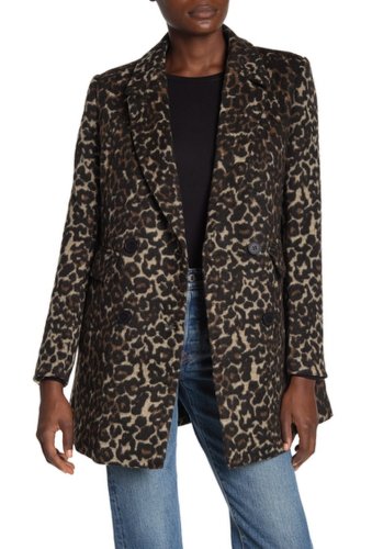 Imbracaminte femei dolce cabo double breasted leopard trench coat leopard
