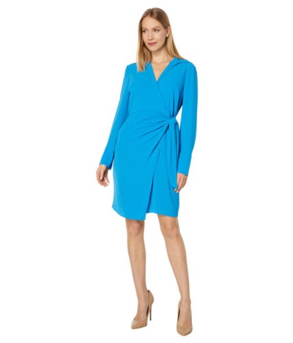 Imbracaminte femei donna morgan mini wrap dress with collar detail brilliant blue