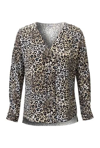 Imbracaminte femei dr2 by daniel rainn dolman sleeve patterned blouse plus size i573 brown