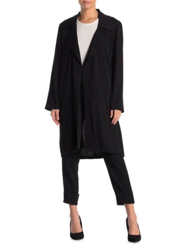 Imbracaminte femei dr2 by daniel rainn drapey long open trench jacket black