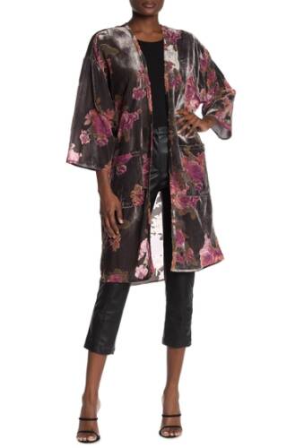 Imbracaminte femei dress forum rosie velvet burnout kimono greymulti
