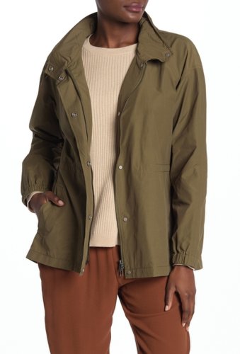 Imbracaminte femei eileen fisher stand collar jacket olive