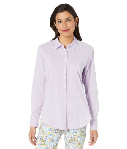 Imbracaminte femei elliott lauren off the cuff collared button-down relaxed shirt lavender