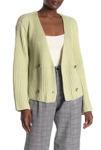 Imbracaminte femei emory park double breasted front button sweater cardigan green