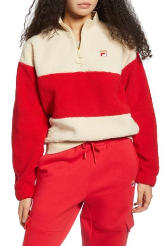 Imbracaminte femei fila usa laverne colorblock quarter zip fleece sweatshirt bsandcr299
