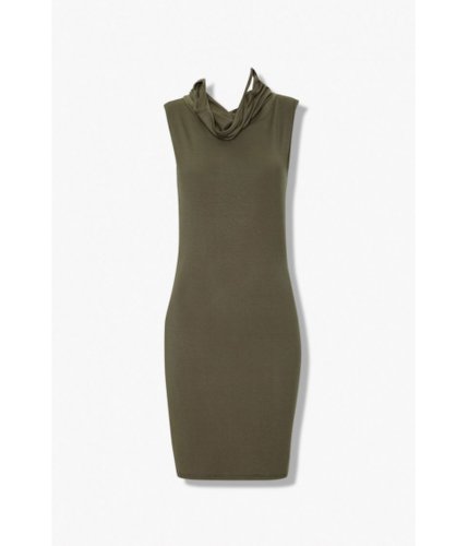 Imbracaminte femei forever21 face covering bodycon dress olive