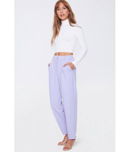 Imbracaminte femei forever21 high-rise straight-leg pants lavender