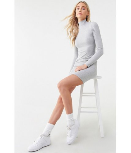 Imbracaminte femei forever21 ribbed sweater dress grey