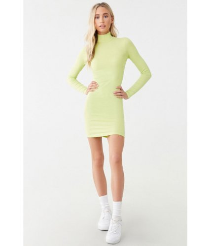 Imbracaminte femei forever21 ribbed sweater dress lime