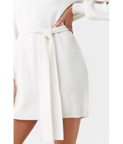 Imbracaminte femei forever21 ribbed sweater dress white