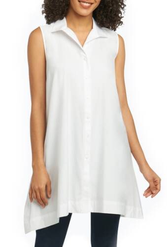 Imbracaminte femei foxcroft latrice sleeveless tunic top white
