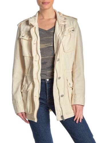 Imbracaminte femei free people not your brothers utility jacket ivory