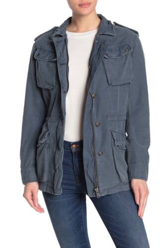 Imbracaminte femei free people not your brothers utility jacket navy