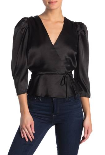 Imbracaminte femei free press puff sleeve woven blouse black