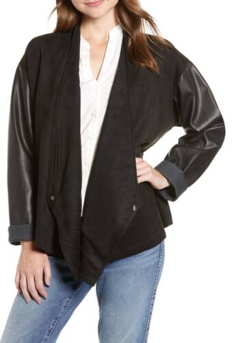 Imbracaminte femei french connection arethusa faux leather jacket black