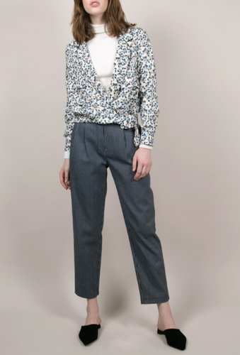 Imbracaminte femei frnch patterned long sleeve blouse flr