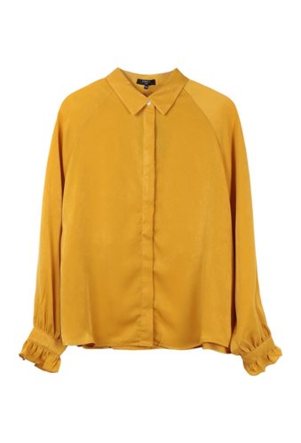 Imbracaminte femei frnch ruffle cuff shirt yellow