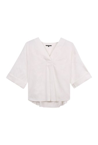 Imbracaminte femei frnch v-neck 34 sleeve blouse white