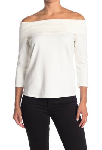 Imbracaminte femei gibson off the shoulder ponte top ivory