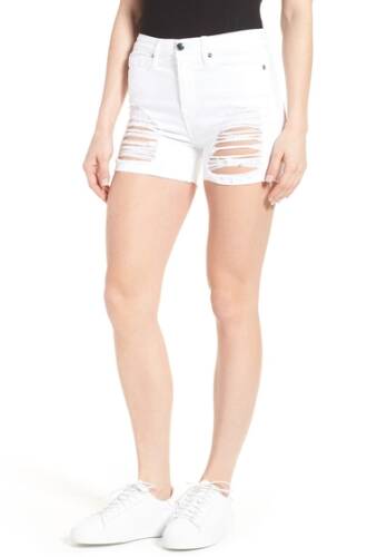 Imbracaminte femei good american destroyed cutoff denim shorts regular plus white 004