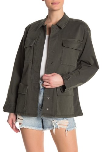 Imbracaminte femei good american the utility jacket olive006