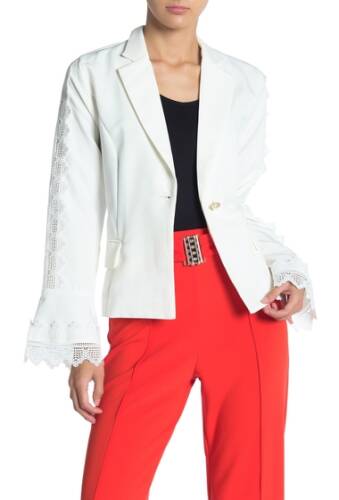 Imbracaminte femei gracia lace detail jacket white