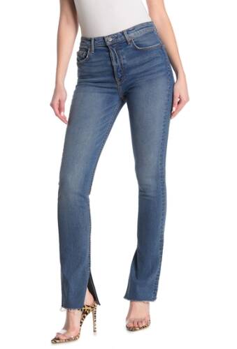 Imbracaminte femei grlfrnd addison high rise split boot cut jeans beginners luck