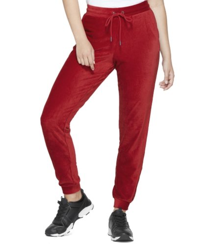 Imbracaminte femei guess andrea ribbed velour joggers chili red