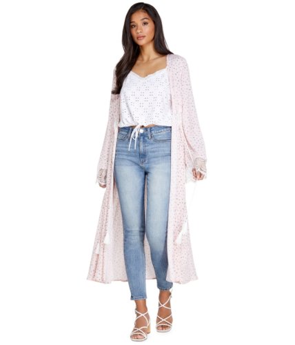 Imbracaminte femei guess malia lace tie-front duster pink ditsy social