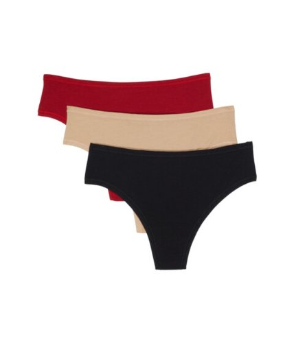 Imbracaminte femei hanky panky 3-pack play natural rise thong blackchaicayenne