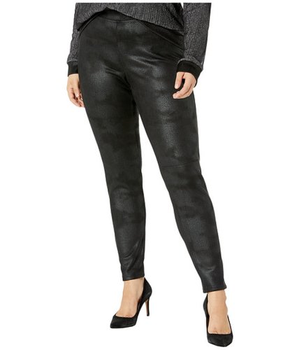 Imbracaminte femei hue plus size textured microsuede leggings black