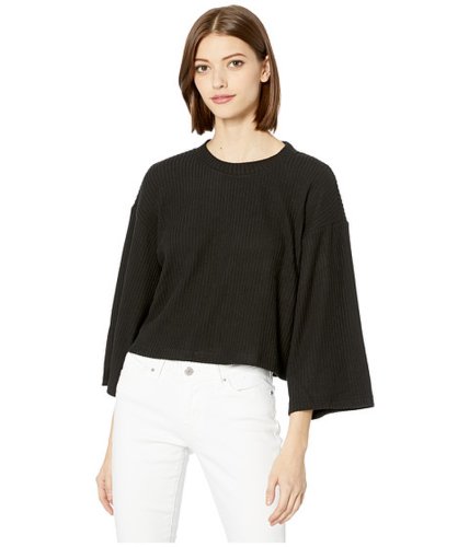Imbracaminte femei jack by bb dakota back in baby s arms brushed rib knit with bell sleeves black