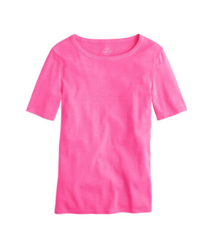 Imbracaminte femei jcrew slim perfect t-shirt neon flamingo