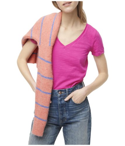 Imbracaminte femei jcrew vintage cotton v-neck t-shirt neon flamingo