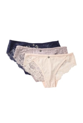 Imbracaminte femei jessica simpson floral lace hipster - pack of 3 eclipse printsld cloud grey