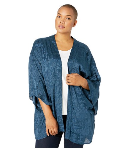 Imbracaminte femei junarose plus size saliraz 34 sleeve kimono blue wingteal