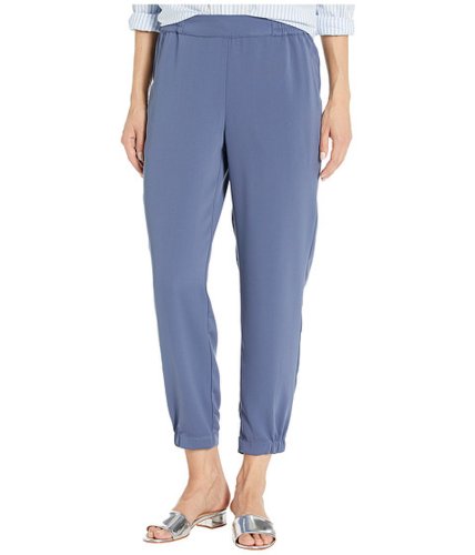 Imbracaminte femei kensie elastic waist soft drape pants ks8k1315 blue indigo