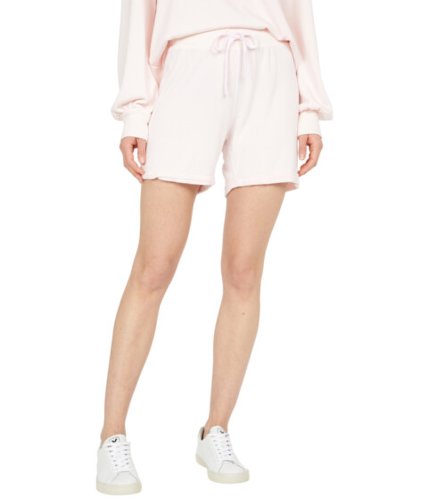 Imbracaminte femei lamade drawsting midi shorts in french terry bisque