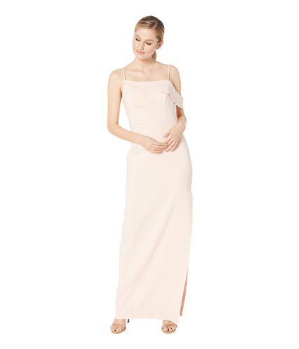 Imbracaminte femei laundry by shelli segal asymmetrical crepe column gown blush