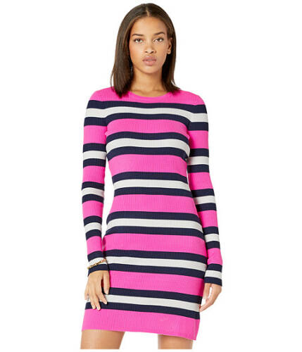 Imbracaminte femei lilly pulitzer adeen sweater dress mandevilla pink safari stripe