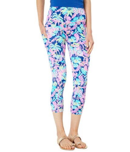 Imbracaminte femei lilly pulitzer high-rise crop oyster bay navy seen and herd