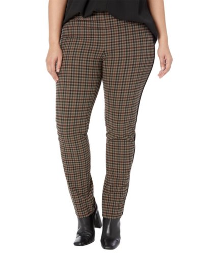 Imbracaminte femei lisette l montreal emery plaid slim ankle pants with leather piping multi