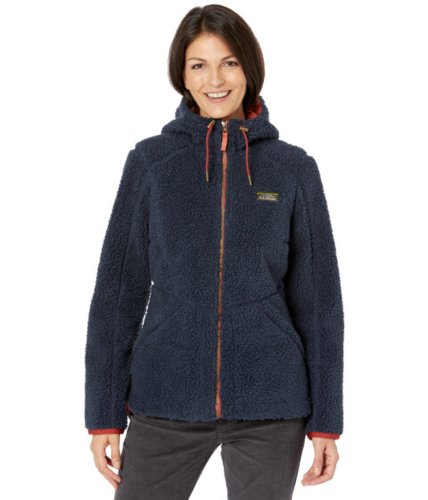 L.l.bean Imbracaminte femei llbean mountain pile fleece hoodie carbon navy