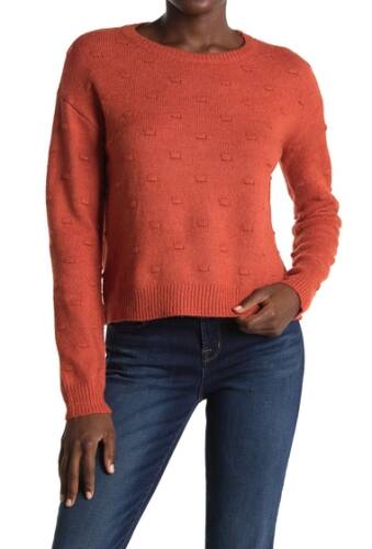 Imbracaminte femei love by design full circle bobble knit sweater hot sauce